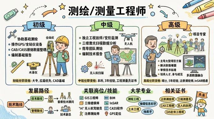 测绘/测量 - 基建先锋，数据守护者：用精准坐标构建未来