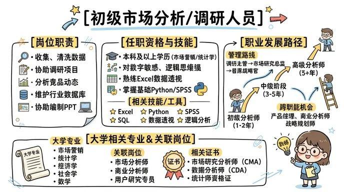市场分析/调研人员 - 数据驱动决策，洞察引领商业未来
