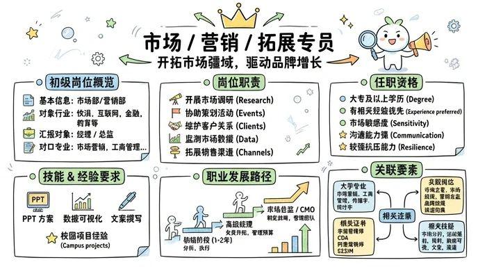 市场/营销/拓展专员 - 开拓市场疆域，驱动品牌增长