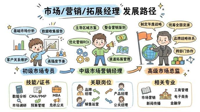 市场/营销/拓展经理 - 年薪30万+的复合型增长官，驱动企业市场占有率飙升