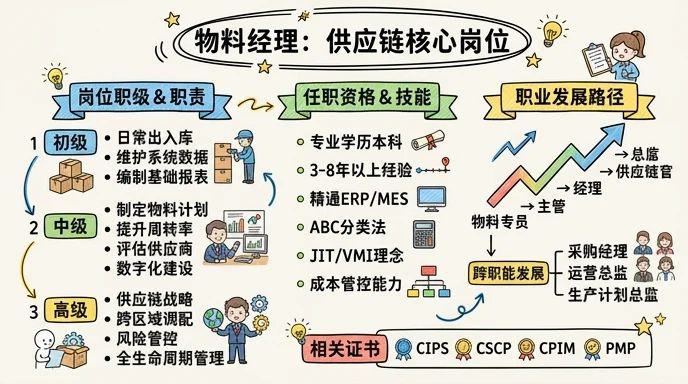 物料经理 - 供应链核心岗位，年薪30万起的复合型管理人才