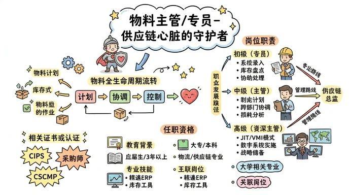 物料主管/专员 - 供应链心脏的守护者