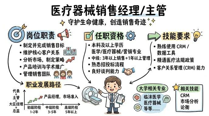 医疗器械销售经理/主管 - 守护生命健康，创造销售奇迹