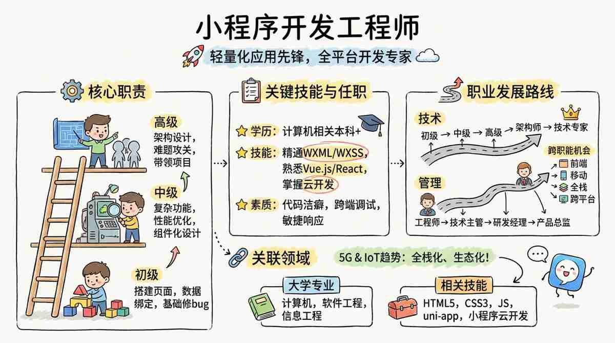 小程序开发工程师 - 轻量化应用先锋，全平台开发专家