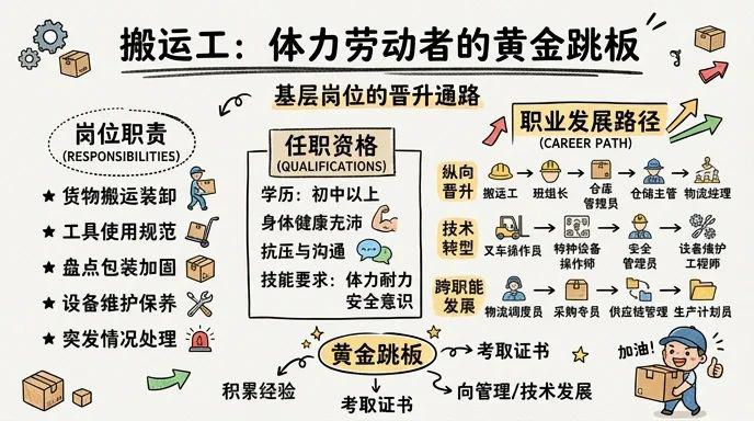搬运工 - 体力劳动者的黄金跳板，基层岗位的晋升通路