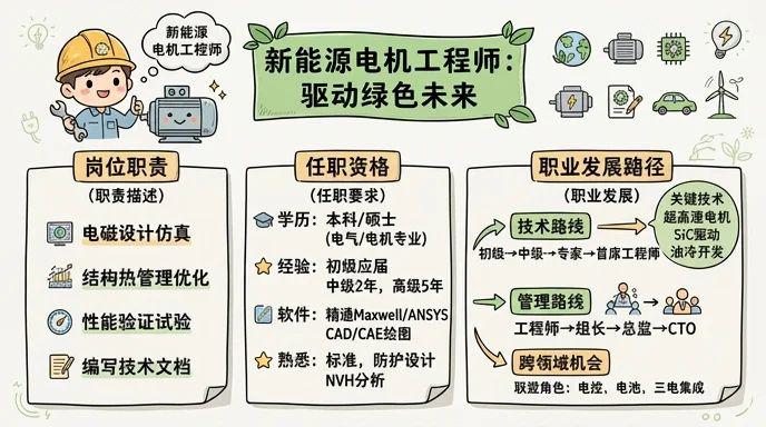 新能源电机工程师 - 驱动绿色未来的核心引擎设计师
