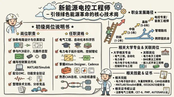 新能源电控工程师 - 引领绿色能源革命的核心技术岗