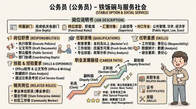 公务员 - 铁饭碗的稳定选择，服务社会的荣耀之路