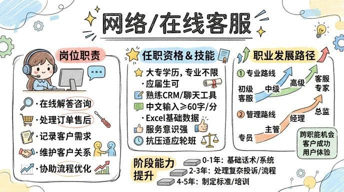 网络/在线客服 - 连接客户的桥梁，传递服务的温度