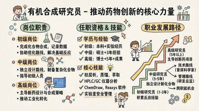有机合成研究员 - 推动药物创新的核心力量