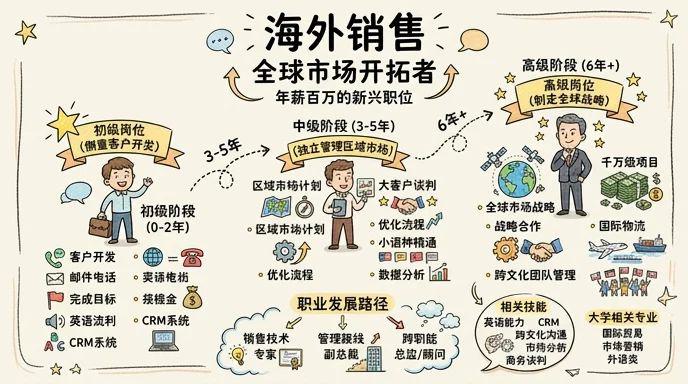 海外销售 - 全球市场开拓者，年薪百万的新兴职位