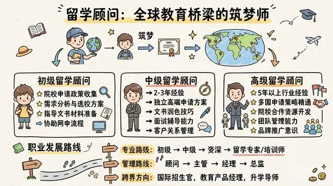 留学顾问 - 全球教育桥梁的筑梦师