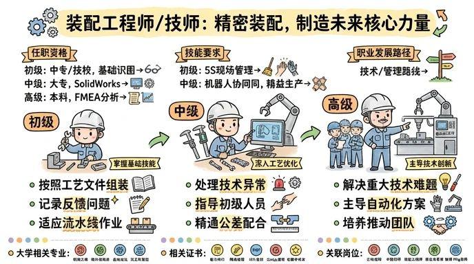 装配工程师/技师 - 精密装配，制造未来的核心力量