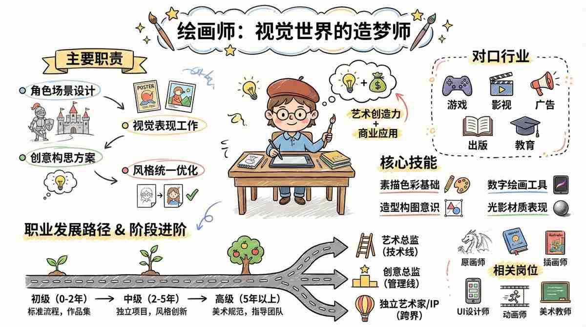 绘画 - 用画笔构建视觉世界的造梦师