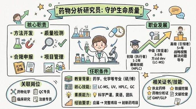 药物分析研究员 - 创新药研先锋，守护生命质量