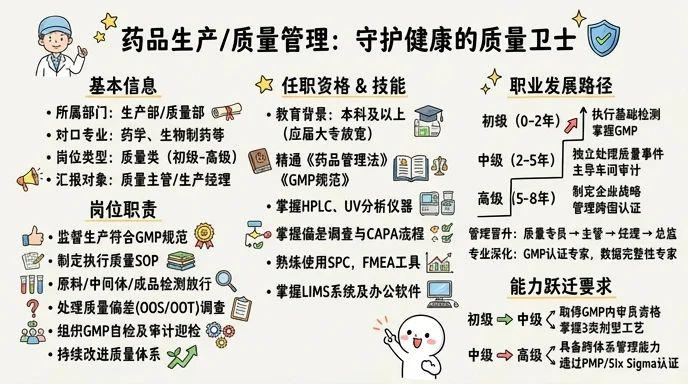 药品生产/质量管理 - 守护生命健康的质量卫士
