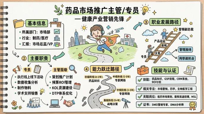 药品市场推广主管/专员 - 健康产业的营销先锋，成就爆款医药产品的幕后推手