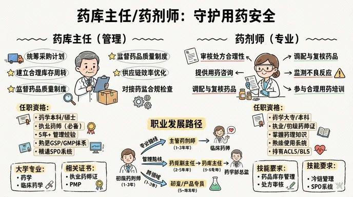药库主任/药剂师 - 守护用药安全的生命线