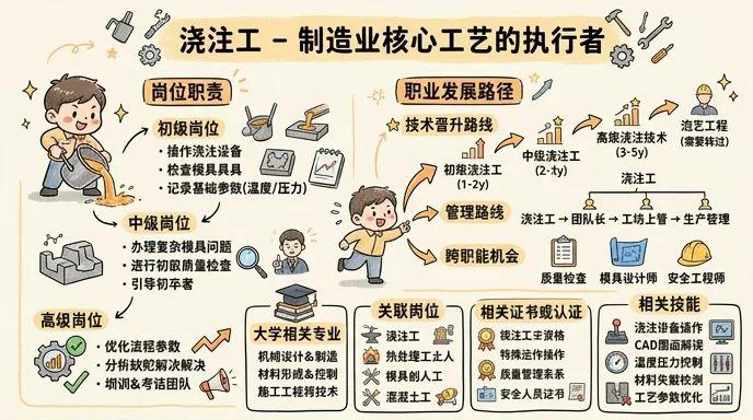 浇注工 - 制造业核心工艺的执行者