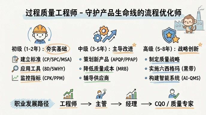 过程质量工程师 - 守护产品生命线的流程优化师