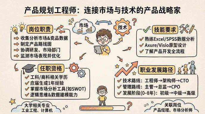 产品规划工程师 - 连接市场与技术的产品战略家