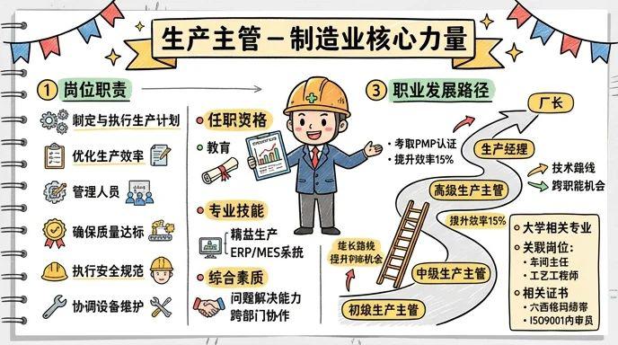 生产主管 - 制造业核心力量，年薪20W+的实战派管理者