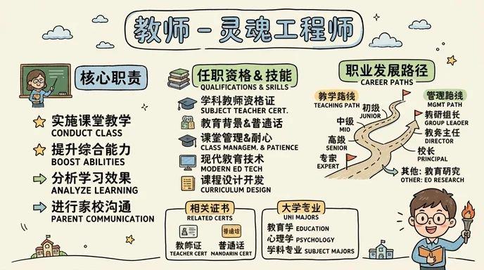 教师 - 点燃知识火种，塑造未来灵魂工程师