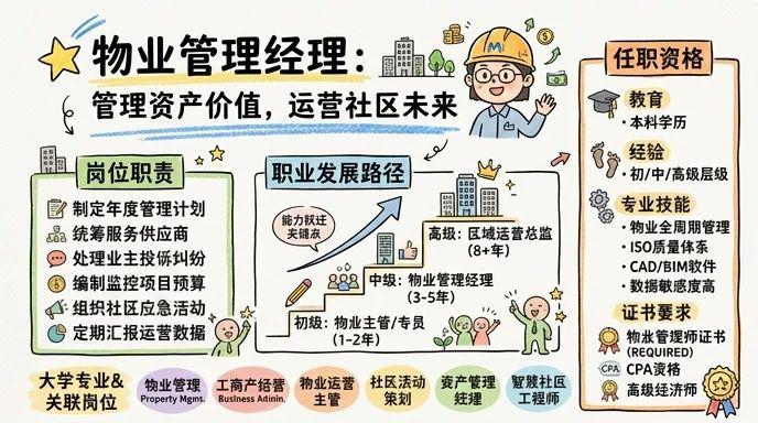 物业管理经理 - 管理资产价值，运营社区未来