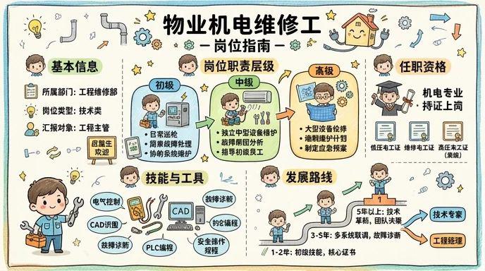 物业机电维修工 - 保障设施稳定，守护舒适生活