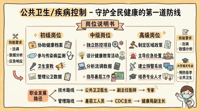公共卫生/疾病控制 - 守护全民健康的第一道防线