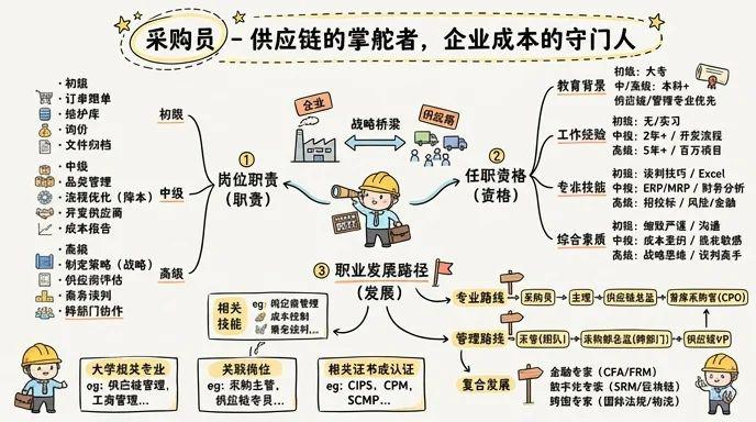 采购员 - 供应链的掌舵者，企业成本的守门人
