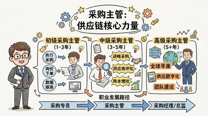 采购主管 - 采购供应链的中枢神经，降本增效的核心力量