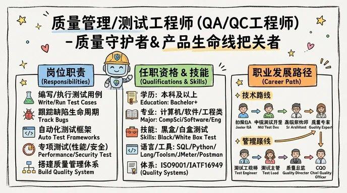 质量管理/测试工程师(QA/QC工程师) - 质量守护者，产品生命线的把关者