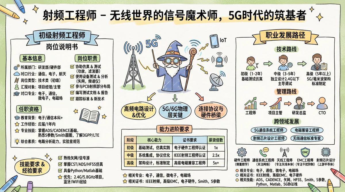 射频工程师 - 无线世界的信号魔术师，5G时代的筑基者