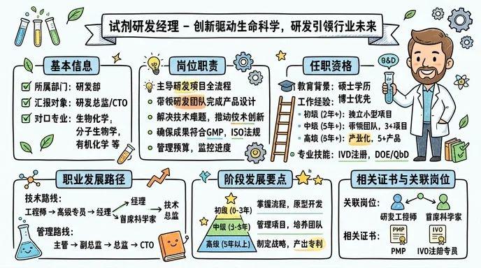 试剂研发经理 - 创新驱动生命科学，研发引领行业未来