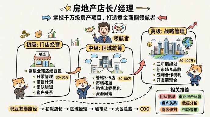 房地产店长/经理 - 掌控千万级房产项目,打造黄金商圈领航者