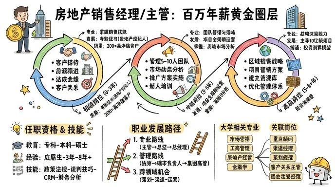 房地产销售经理/主管 - 百万年薪的黄金圈层，用专业铸就财富增长