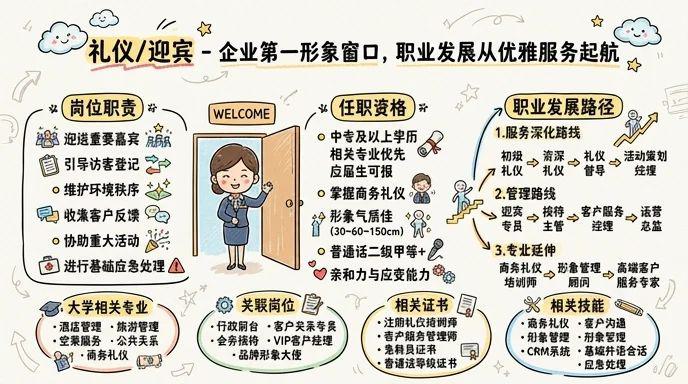 礼仪/迎宾 - 企业第一形象窗口，职业发展从优雅服务起航