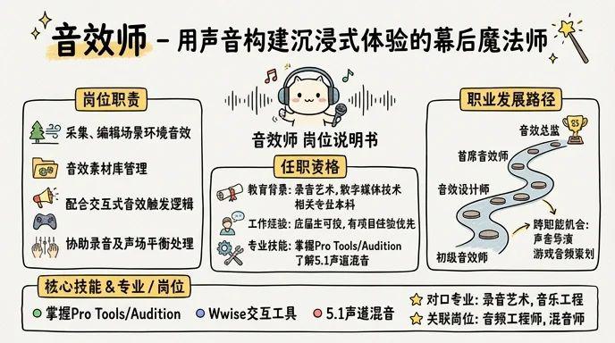 音效师 - 用声音构建沉浸式体验的幕后魔法师