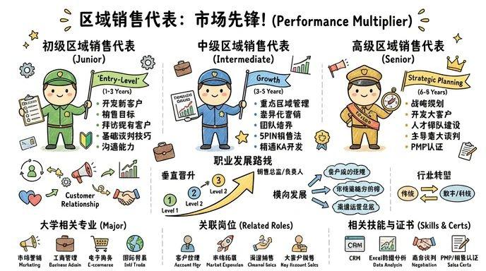区域销售代表 - 业绩倍增的市场先锋