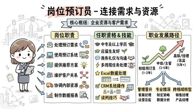 预订员 - 连接需求与资源，掌握未来的职业通行证