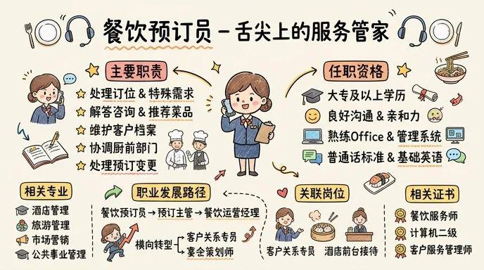 餐饮预订员 - 舌尖上的服务管家