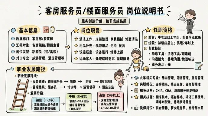 客房服务员/楼面服务员 - 服务创造价值，细节成就品质
