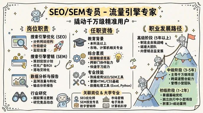 SEO/SEM - 流量引擎专家，撬动千万级精准用户