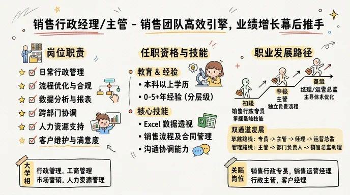 销售行政经理/主管 - 销售团队的高效引擎，业绩增长的幕后推手
