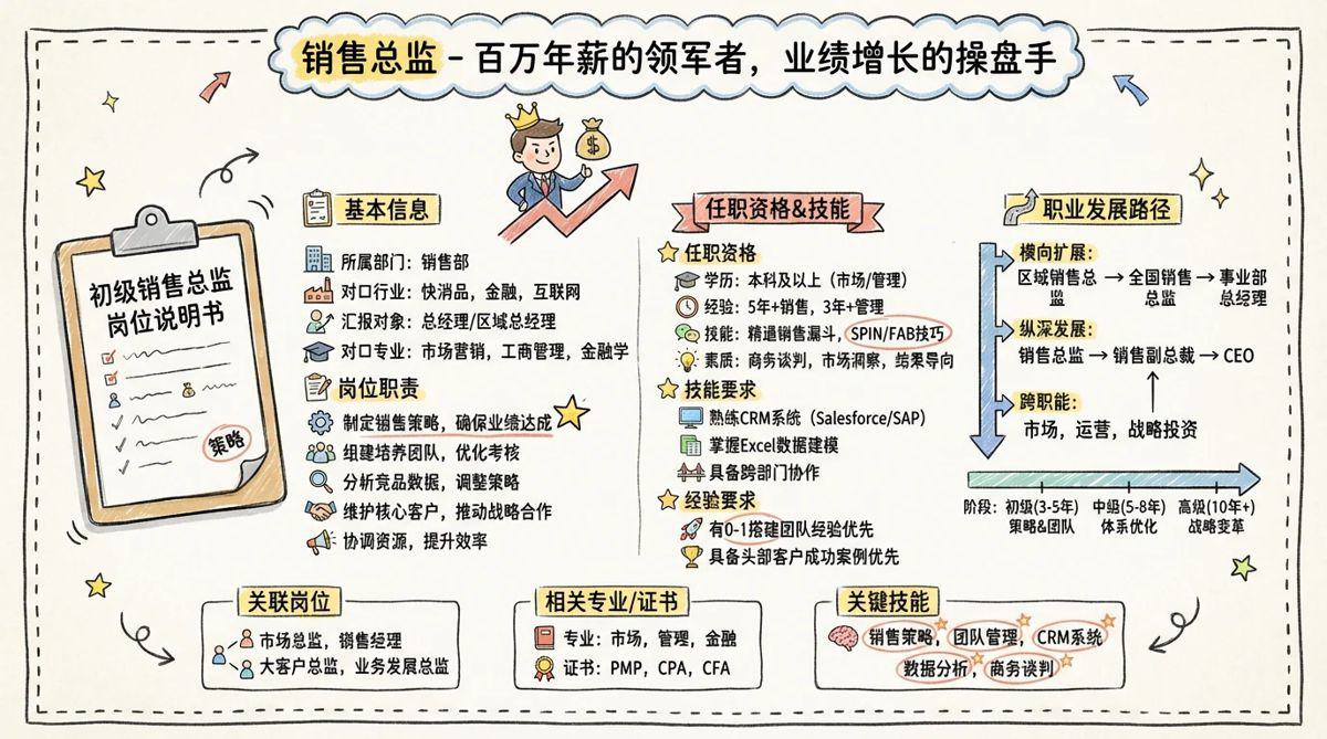 销售总监 - 百万年薪的领军者，业绩增长的操盘手