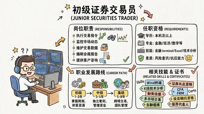 证券交易员 - 资本市场的操盘手，年薪与市场波动同频