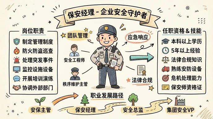 保安经理 - 守护企业安全的中坚力量
