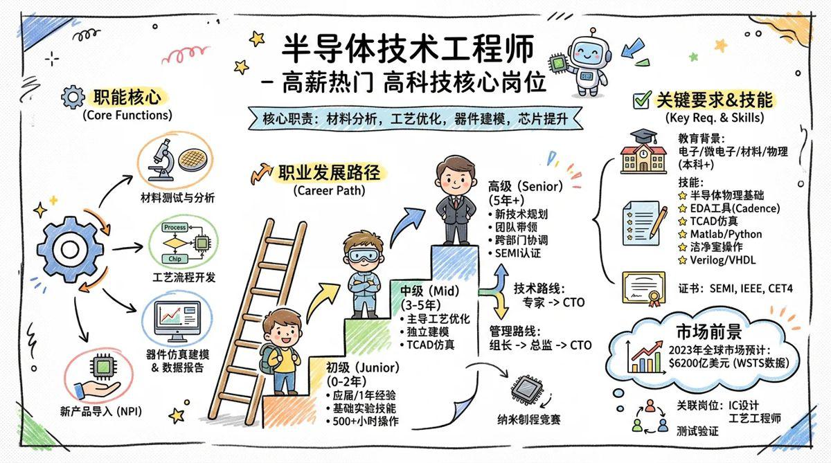 半导体技术 - 高薪热门的高科技核心岗位