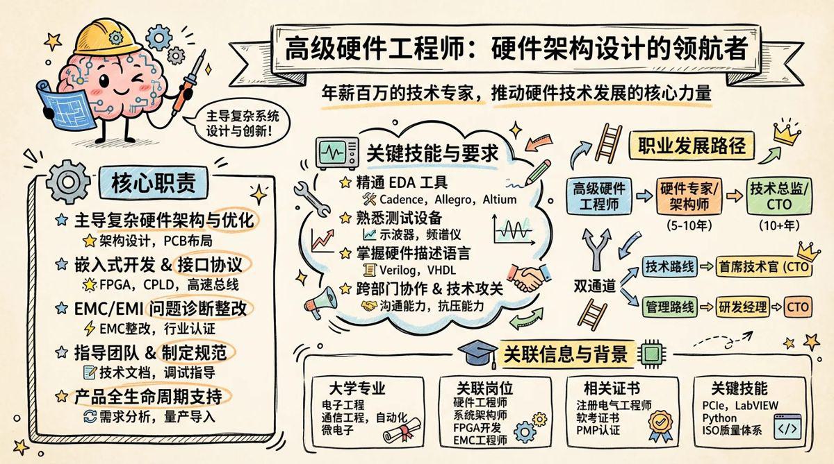 高级硬件工程师 - 硬件架构设计的领航者，年薪百万的技术专家